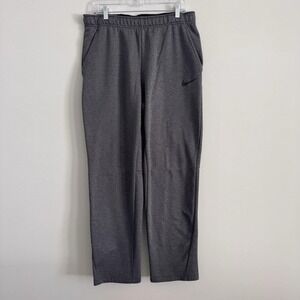 Nike Dri-Fit Men's Large Charcoal Grey Fleece Training Sweatpants